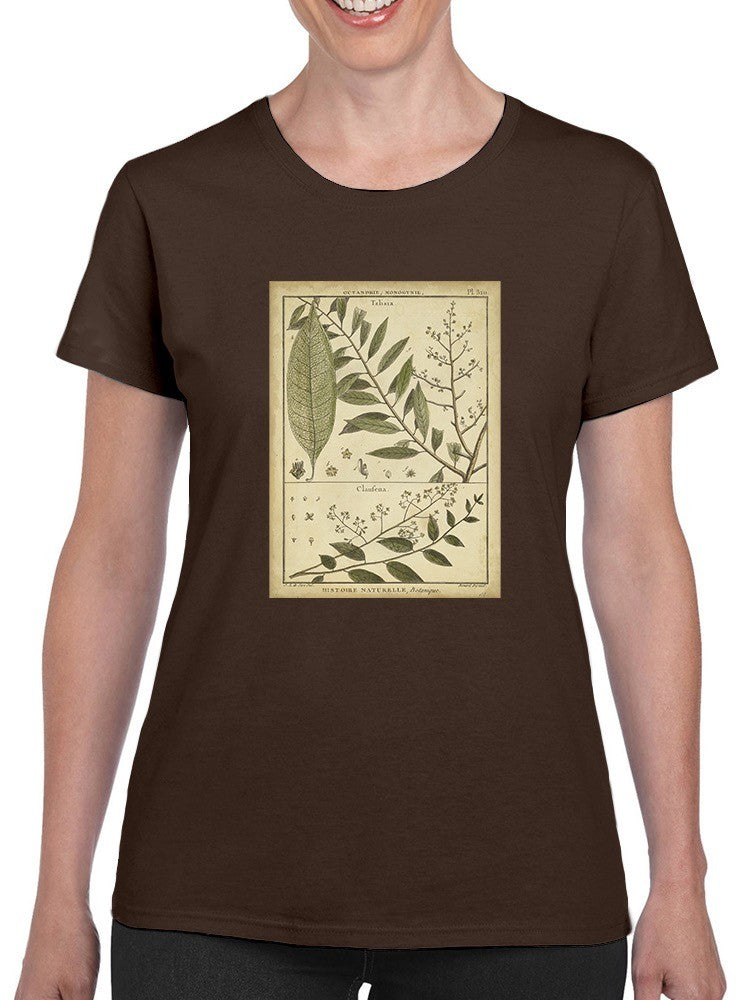 Talisia And Claufena Leaves T-shirt -Denis Diderot Designs