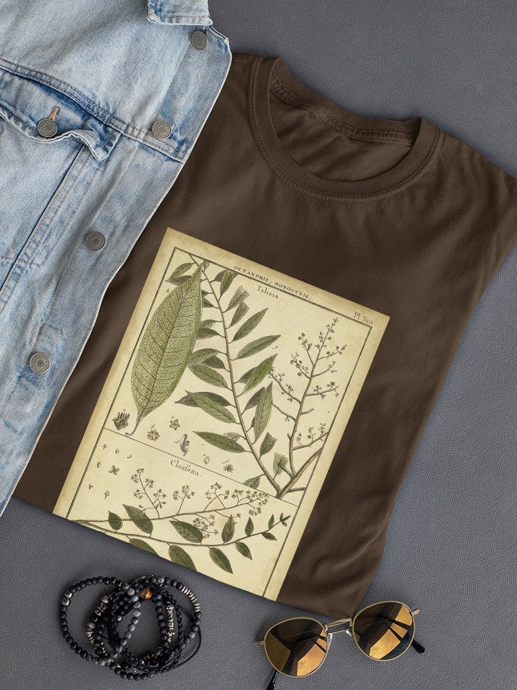 Talisia And Claufena Leaves T-shirt -Denis Diderot Designs