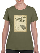 Antique Ferns T-shirt -Denis Diderot Designs