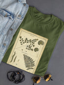 Antique Ferns T-shirt -Denis Diderot Designs
