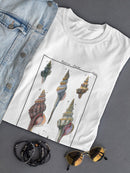 Sea Shell I T-shirt -Denis Diderot Designs