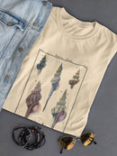 Sea Shell I T-shirt -Denis Diderot Designs