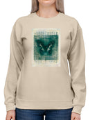 A Butterfly On Print Art Sweatshirt -Elena Ray Designs