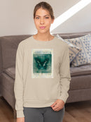 A Butterfly On Print Art Sweatshirt -Elena Ray Designs