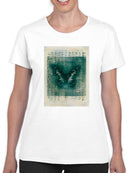 A Butterfly On Print Art T-shirt -Elena Ray Designs
