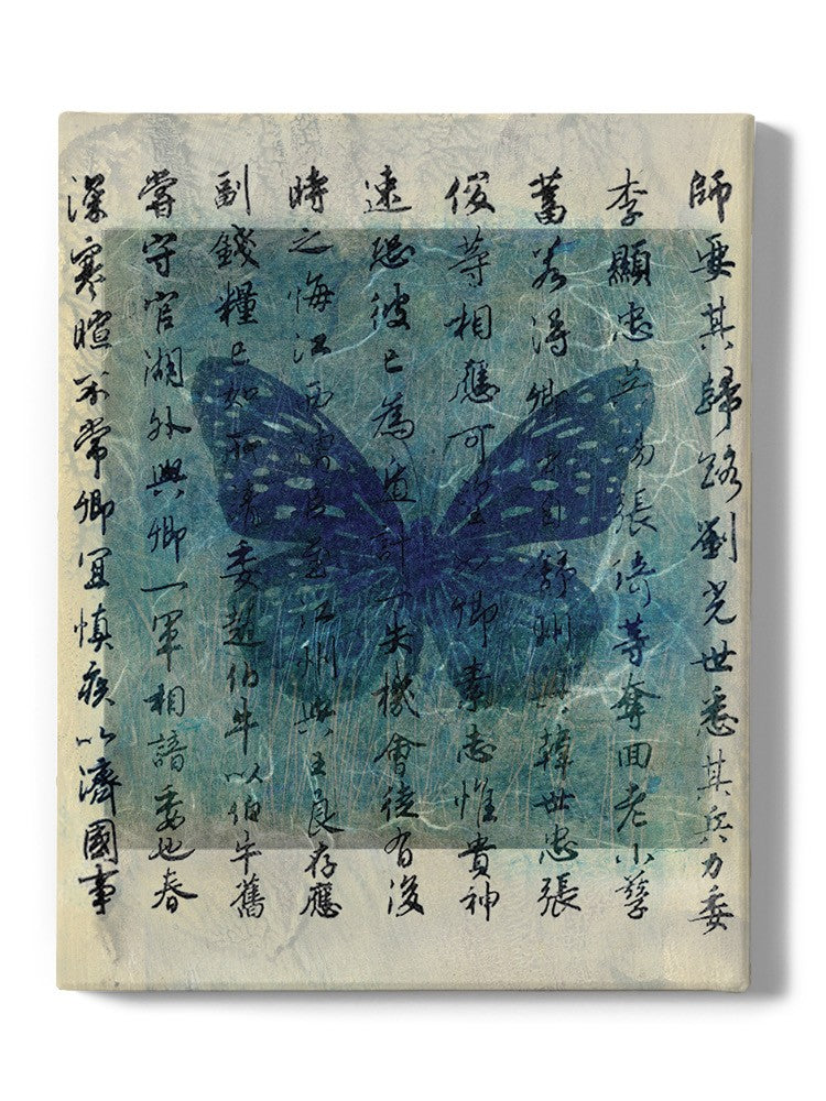 Blue Butterfly On Print Wall Art -Elena Ray Designs