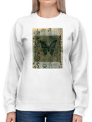 Art Print Butterfly Sweatshirt -Elena Ray Designs