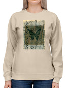 Art Print Butterfly Sweatshirt -Elena Ray Designs