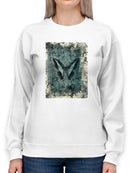 Butterfly Art And Kanji Sweatshirt -Elena Ray Designs