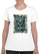 Butterfly Art And Kanji T-shirt -Elena Ray Designs