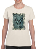 Butterfly Art And Kanji T-shirt -Elena Ray Designs