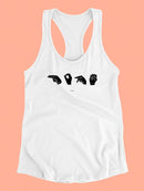 Sign Language Ii Racerback Tank -Emma Scarvey Designs