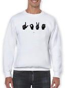 Sign Language Iv Sweatshirt -Emma Scarvey Designs