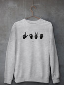 Sign Language Iv Sweatshirt -Emma Scarvey Designs