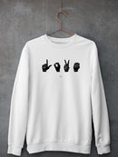 Sign Language Iv Sweatshirt -Emma Scarvey Designs