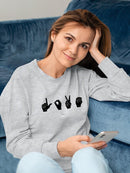 Sign Language Iv Sweatshirt -Emma Scarvey Designs