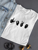 Sign Language Iv. T-shirt -Emma Scarvey Designs