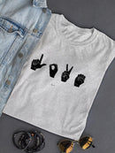 Sign Language Iv. T-shirt -Emma Scarvey Designs