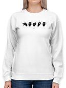 Sign Language V Sweatshirt -Emma Scarvey Designs