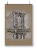 Brushwork Architecture Iv Wall Art -Ethan Harper Designs