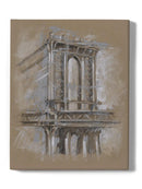 Brushwork Architecture Iv Wall Art -Ethan Harper Designs