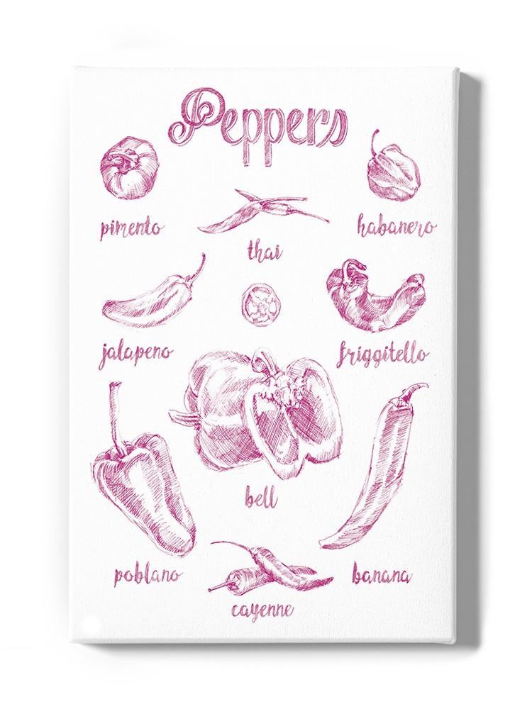 Pepper Varieties Wall Art -Ethan Harper Designs