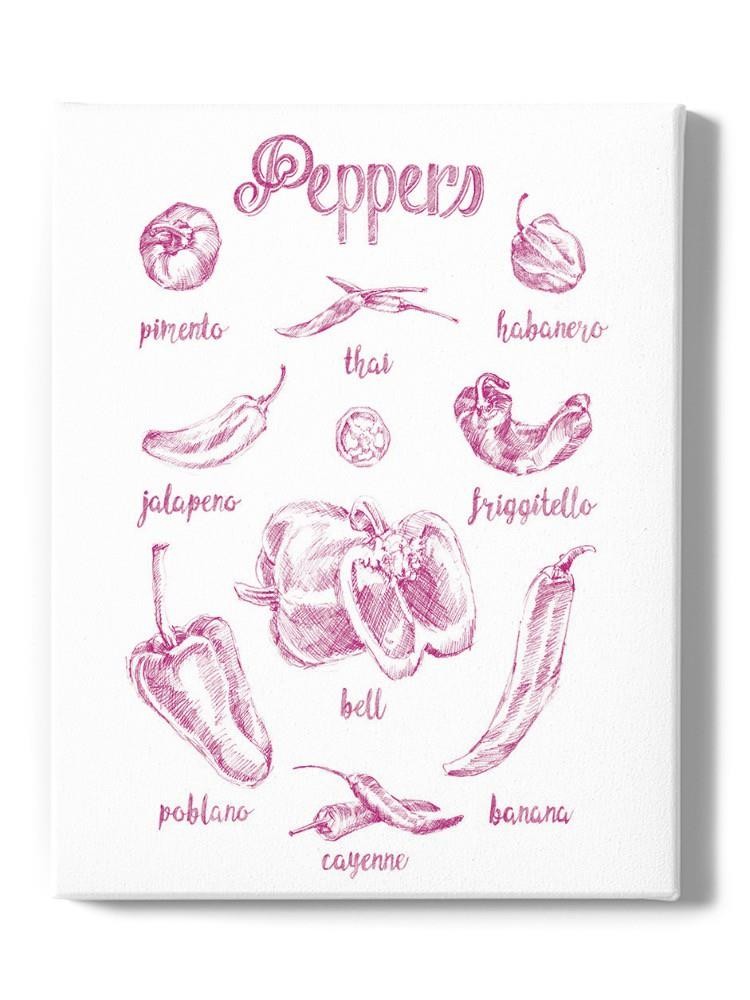 Pepper Varieties Wall Art -Ethan Harper Designs