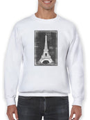 Eiffel Tower Chalk Art Sweatshirt -Ethan Harper Designs