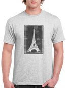 Eiffel Tower Chalk Art T-shirt -Ethan Harper Designs