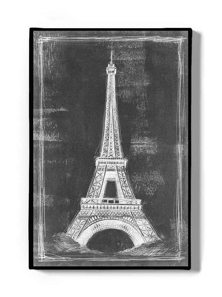 Eiffel Tower Chalk Art Wall Art -Ethan Harper Designs