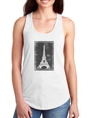 Eiffel Tower Chalk Art T-shirt -Ethan Harper Designs