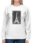 Eiffel Tower Chalk Art Sweatshirt -Ethan Harper Designs