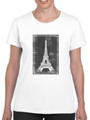 Eiffel Tower Chalk Art T-shirt -Ethan Harper Designs