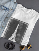Eiffel Tower Chalk Art T-shirt -Ethan Harper Designs