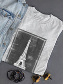 Eiffel Tower Chalk Art T-shirt -Ethan Harper Designs