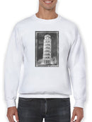 Leaning Tower Of Pisa Sketch Sweatshirt -Ethan Harper Designs