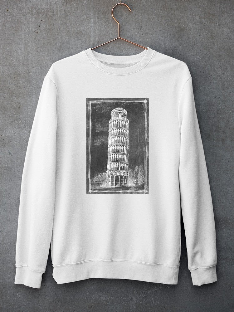 Leaning Tower Of Pisa Sketch Sweatshirt -Ethan Harper Designs