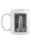 Leaning Tower Of Pisa Sketch Mug -Ethan Harper Designs