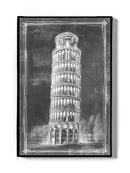 Leaning Tower Of Pisa Sketch Wall Art -Ethan Harper Designs