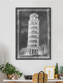 Leaning Tower Of Pisa Sketch Wall Art -Ethan Harper Designs