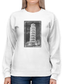Leaning Tower Of Pisa Sketch Sweatshirt -Ethan Harper Designs