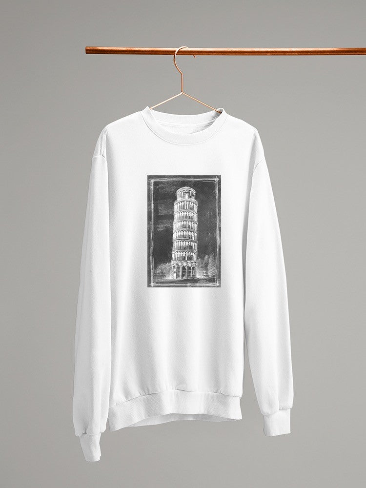 Leaning Tower Of Pisa Sketch Sweatshirt -Ethan Harper Designs