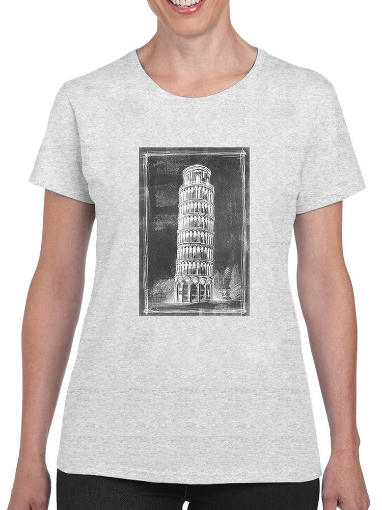 Leaning Tower Of Pisa Sketch T-shirt -Ethan Harper Designs