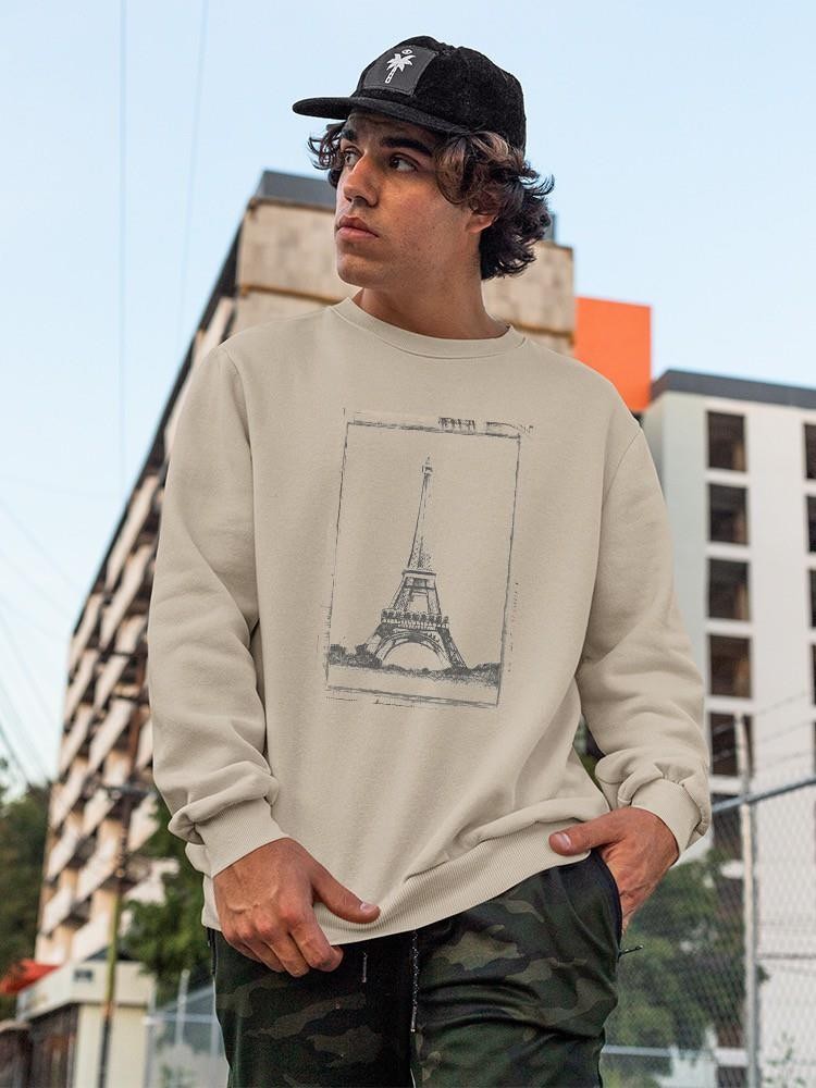 Sketch Of The Eiffel Sweatshirt -Ethan Harper Designs
