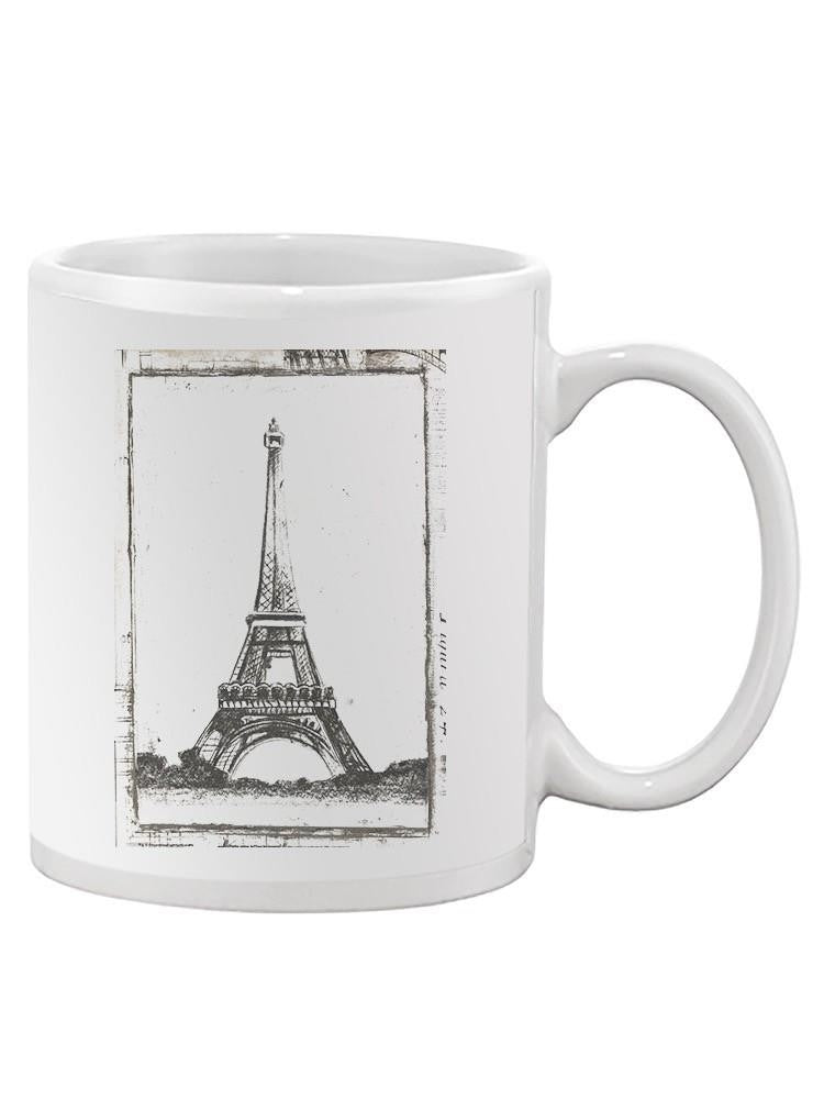 Sketch Of The Eiffel Mug -Ethan Harper Designs