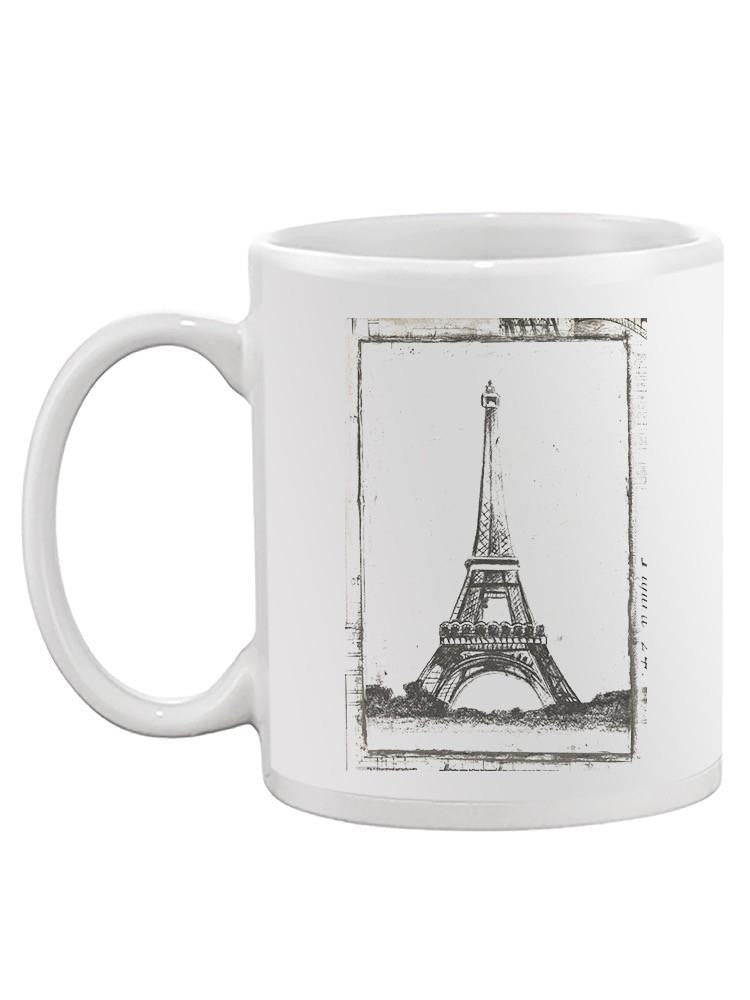 Sketch Of The Eiffel Mug -Ethan Harper Designs