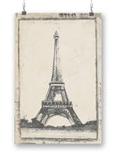 Sketch Of The Eiffel Wall Art -Ethan Harper Designs