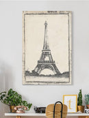 Sketch Of The Eiffel Wall Art -Ethan Harper Designs