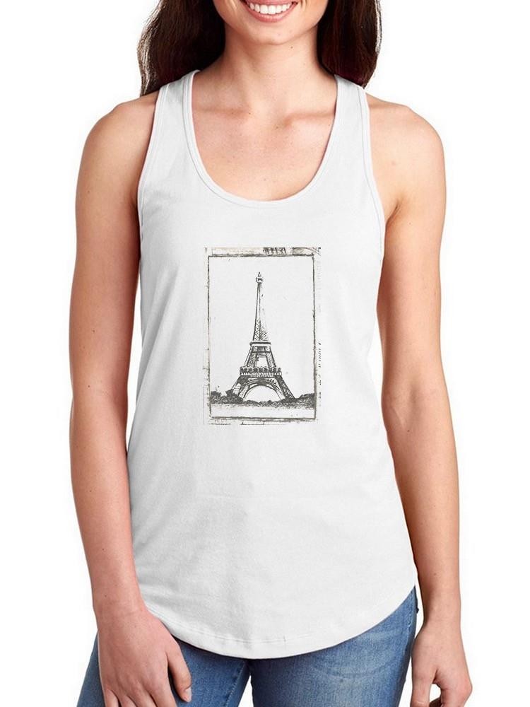 Sketch Of The Eiffel T-shirt -Ethan Harper Designs