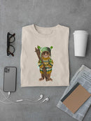 Tabby Ski Cat T-shirt -Fab Funky Designs